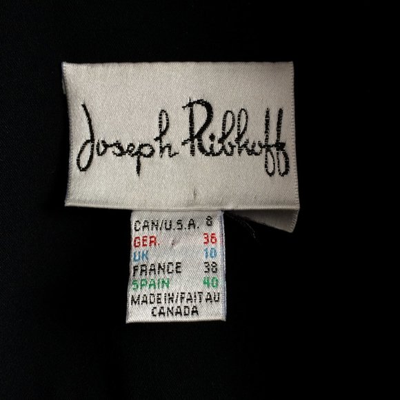 Joseph Ribkoff Womens Black Jacket Sz 8 Ruched Collar Full Zip Lined Polyester - Picture 4 of 11